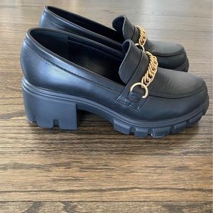 Black platform shoes